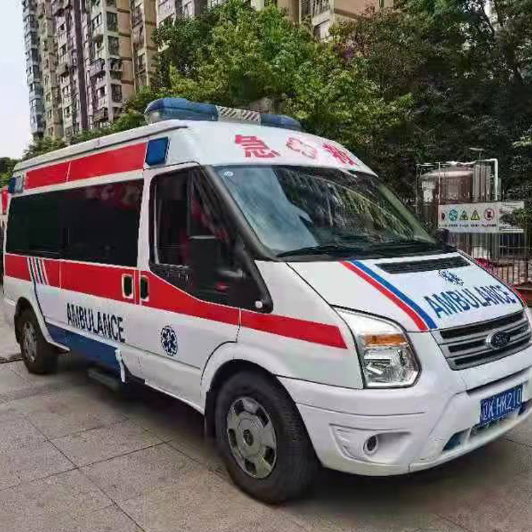 巩义长途救护车护送病人返乡